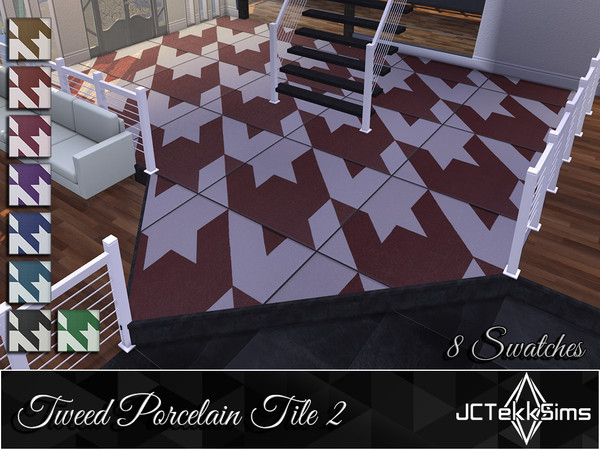 Sims 4 — Tweed Porcelain Tile 2 by JCTekkSims — Created by JCTekkSims.