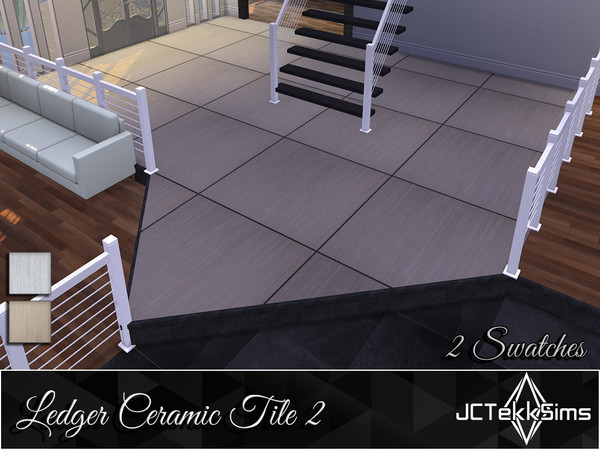 Sims 4 — Ledger Ceramic Tile 2 by JCTekkSims — Created by JCTekkSims.