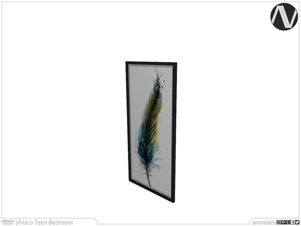 Sims 3 — Frisco Painting by ArtVitalex — Bedroom Collection | All rights reserved | Belong to 2022 ArtVitalex@TSR -