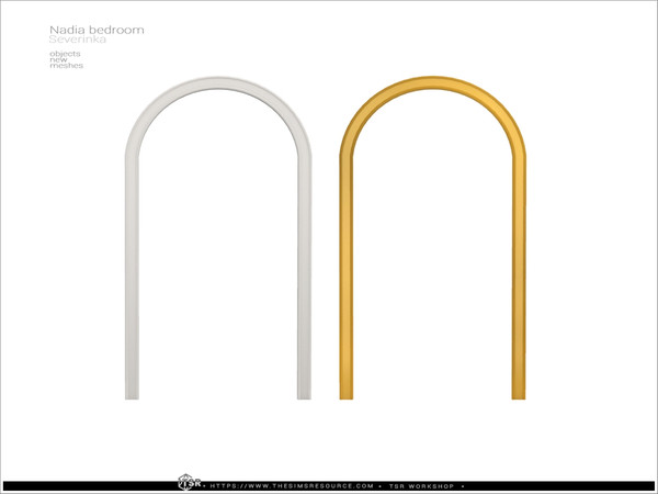 Sims 4 — Nadia bedroom - wall molding v05 arch by Severinka_ — Wall molding v05 arch From the set 'Nadia bedroom wall