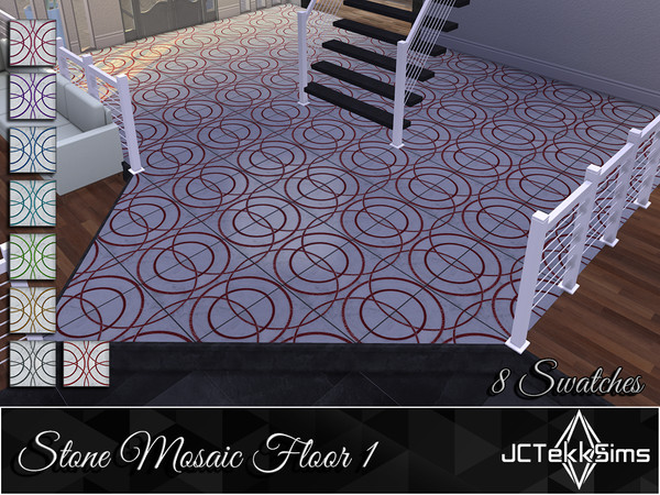 Sims 4 — Stone Mosaic Floor 1 by JCTekkSims — Created by JCTekkSims.