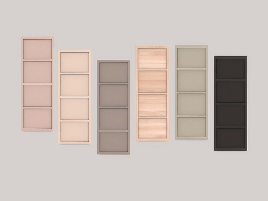 The Sims Resource Ung999 MinimalSIM_Bedroom Hattie Wall Panel (One