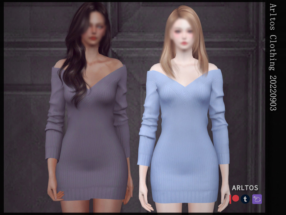 The Sims Resource - V sweater / 20220903