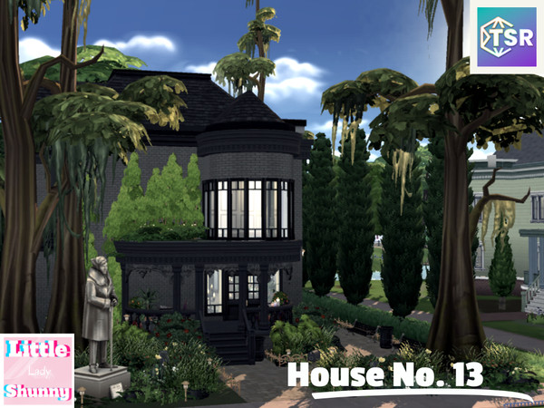 Sims 4 — House No. 13 by LittleLadyShunny — A house for a family of 4 with an attic room.