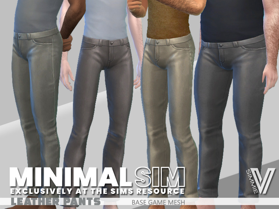 The Sims Resource - MinimalSim Leather Pants