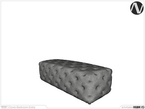 Sims 4 — Clovis Bench by ArtVitalex — Bedroom Collection | All rights reserved | Belong to 2022 ArtVitalex@TSR - Custom