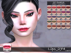 Sims 4 — Lips_274 by tatygagg — New Lipstick for your sims - Female, Male - Human, Alien - Teen to Elder - Hq Compatible