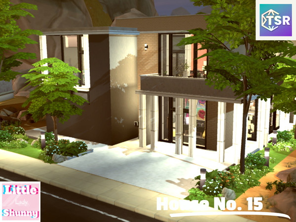 Sims 4 — House No. 15 by LittleLadyShunny — A modern family home for 5 sims.