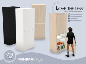 Sims 4 — MinimalSIM Love the Less Kitchen- Fridge by SIMcredible! — by SIMcredibledesigns.com available exclusively at