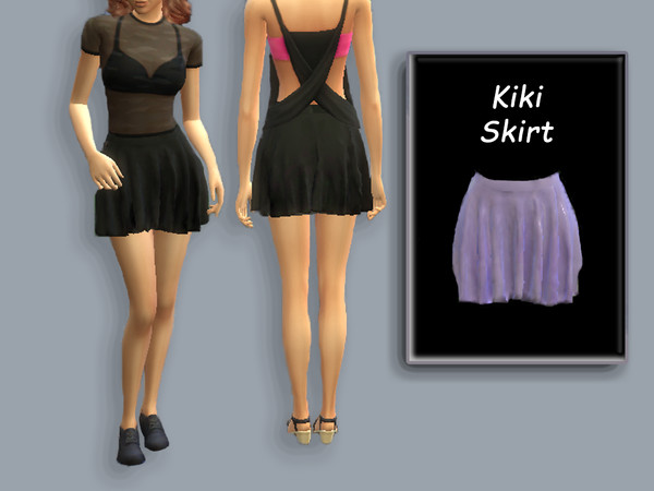 Sims 4 — Kiki 190615 Uniform Skirt by nurbayka61 — This is one of my first custom contents. All Lods. 8 Swatches.