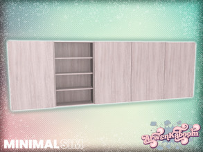 Sims 4 — MinimalSIM - Frore - Wall Cabinet by ArwenKaboom — Base game object in multiple recolors. Find all items by