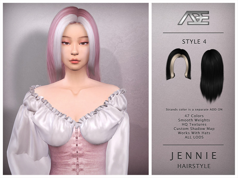 Ade_Darma's Jennie Style 4 (Hairstyle)