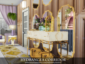 Sims 4 — Hydrangea Corridor by dasie22 — Hydrangea Corridor is a contemporary, elegant room. The pictures show how it