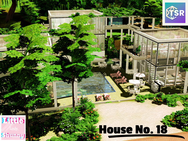 Sims 4 — House No. 19 by LittleLadyShunny — A beautiful eco mansion, perfect for a musician sim.