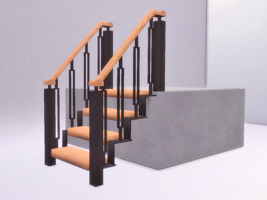 The Sims Resource - Mid Century Hallway Rail