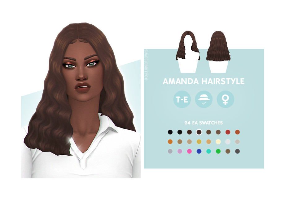 The Sims Resource - Amanda Hairstyle