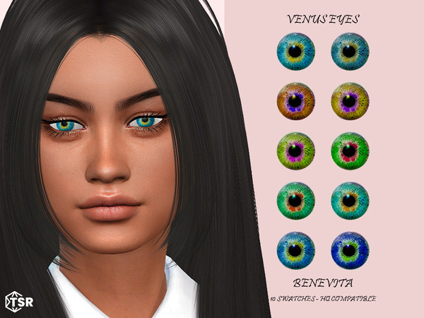 Sims 4 — Venus Eyes [HQ] by Benevita — Venus Eyes HQ Mod Compatible 10 Swatches For all age I hope you like! 