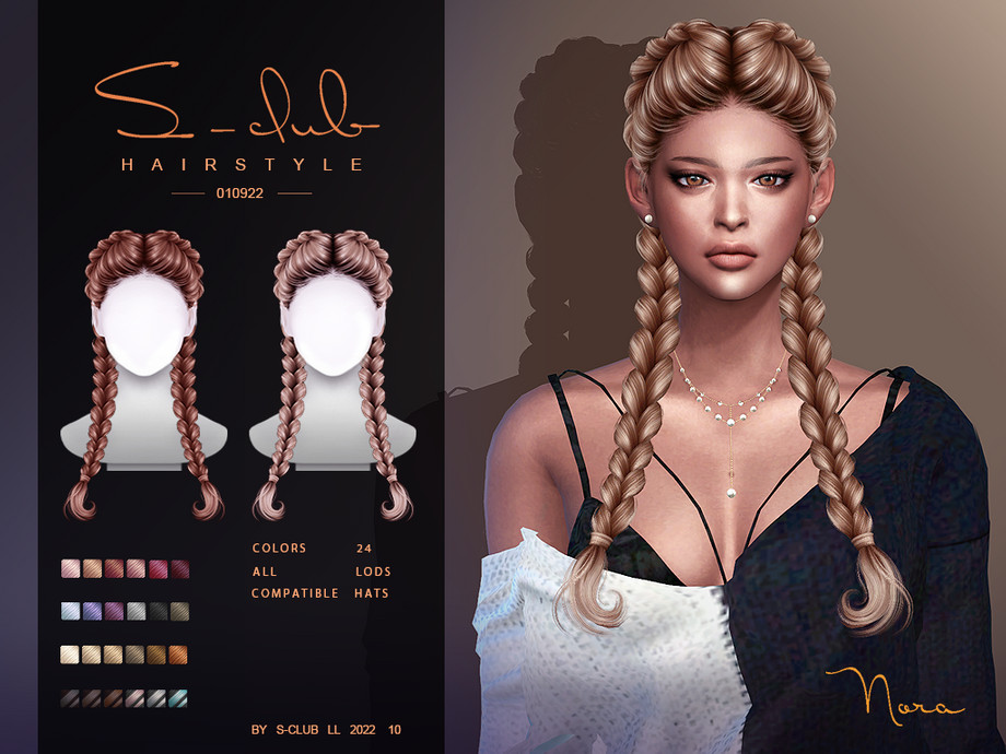 Image of Curly long hairstyle with side bangs by s-club