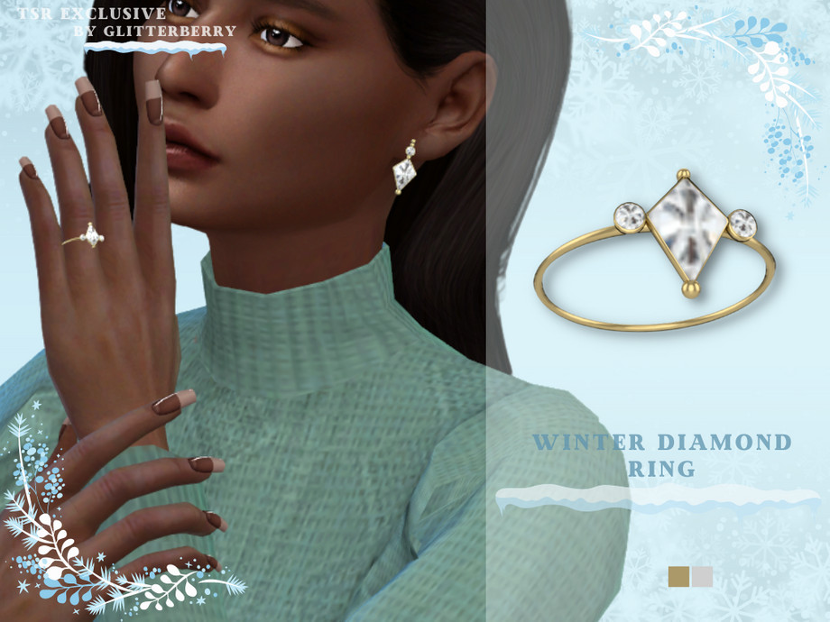 The Sims Resource - Winter Diamond Ring Left