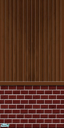 Sims 2 — Studio K BR02VWS - Chocolate by StudioKhagerks — Part of the Brick 02 & Vertical Wood Siding series. 20