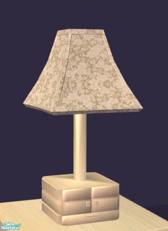 Sims 2 — Clarity Bedroom Set - Lamp by NewSimSimGirl — Simple and modern bedroom in natural colors.