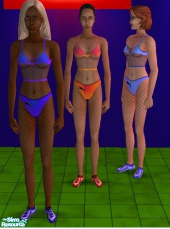 Sims 2 — Als Sportsuite by aceal — Sportsuite in 3 Colors, with Pants and fishnet Top and Pantyhose