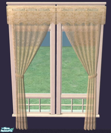 Sims 2 — Clarity Bedroom Set - Curtains by NewSimSimGirl — Simple and modern bedroom in natural colors.