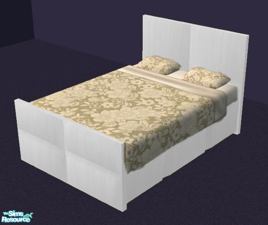 Sims 2 — Clarity Bedroom Set - Bedding by NewSimSimGirl — Simple and modern bedroom in natural colors.