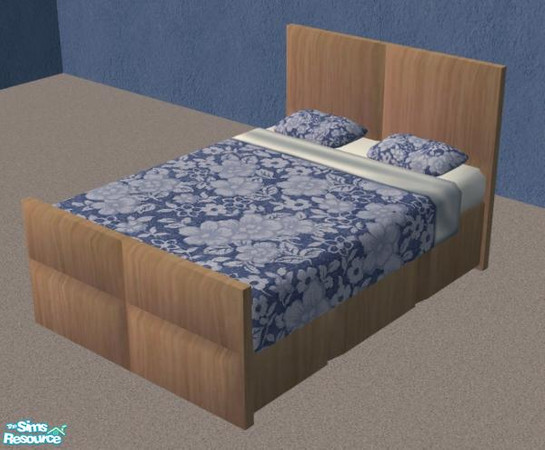 Sims 2 — Clarity Bedroom - RS2 - Bed by NewSimSimGirl — Simple and modern bedroom in natural colors.