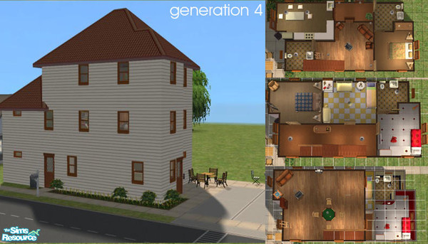 Sims 2 — Generation 4 - set 2 by bluemuffin — Fourth house in the Generation Challenge. I added a crib and changing table