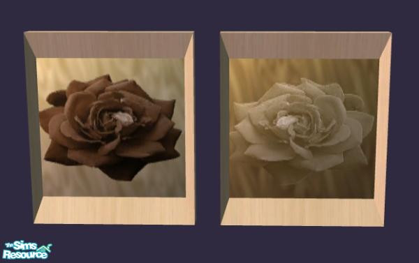 Sims 2 — Clarity Bedroom Set - Painting by NewSimSimGirl — Simple and modern bedroom in natural colors.