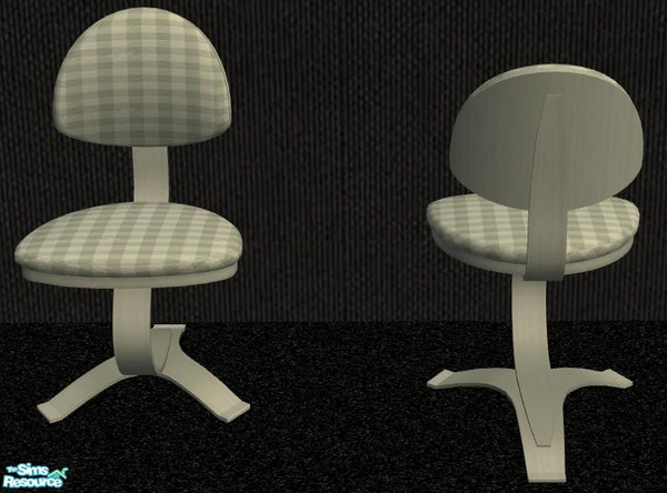 Sims 2 — NK PI Desk Chair Fabrics - Drab Green by MoMama — Your Sims will enjoy sitting on a nice plaid desk chair