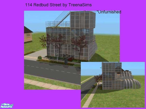Sims 2 — 114 Redbud Street by treenasims — This modern style home comes unfurnished for your sims to enjoy