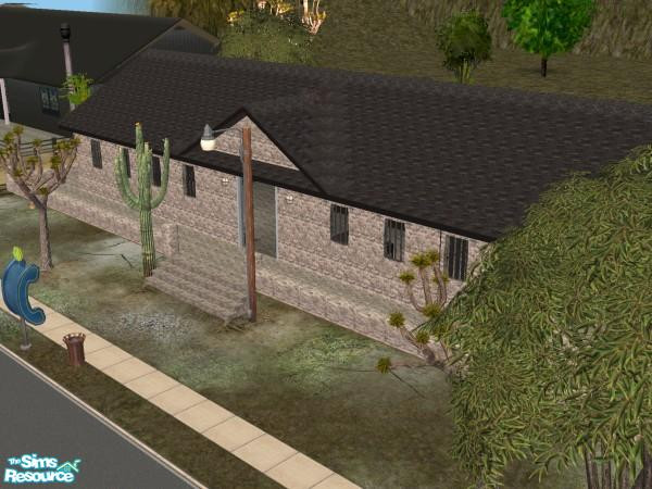 Sims 2 — Hollow County Jail by TheMistress666 — Haunted Hollow wouldnt be complete without this classy looking jailhouse!