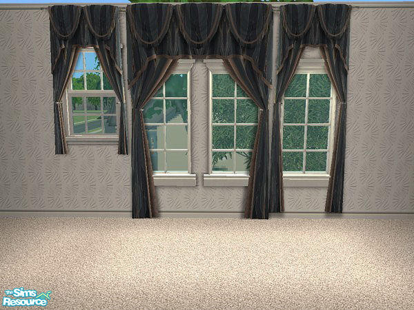 Sims 2 — Liquid Bedroom - Curtains by hatshepsut — Part of the Liquid Bedroom set.