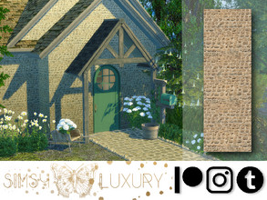 Sims 4 — Old Stone - Wallpaper by Sims4Luxury — An old stone swatch wallpapers that matches well a farmhouse/Rustic build