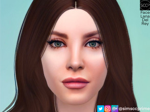 Sims 4 — Faceskin for Lana Del Rey by SimsCCPrime — This is the faceskin for my version of Lana Del Rey - Female,