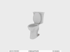 Sims 4 — Colette - Toilet by Syboubou — This is a vintage toilet with subtle cracked ceramic texture.