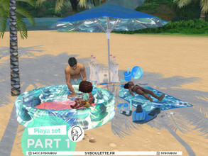 Sims 4 — Patreon release - Playa set - Part 1 by Syboubou — This is a set for summer setting or island living gameplay.