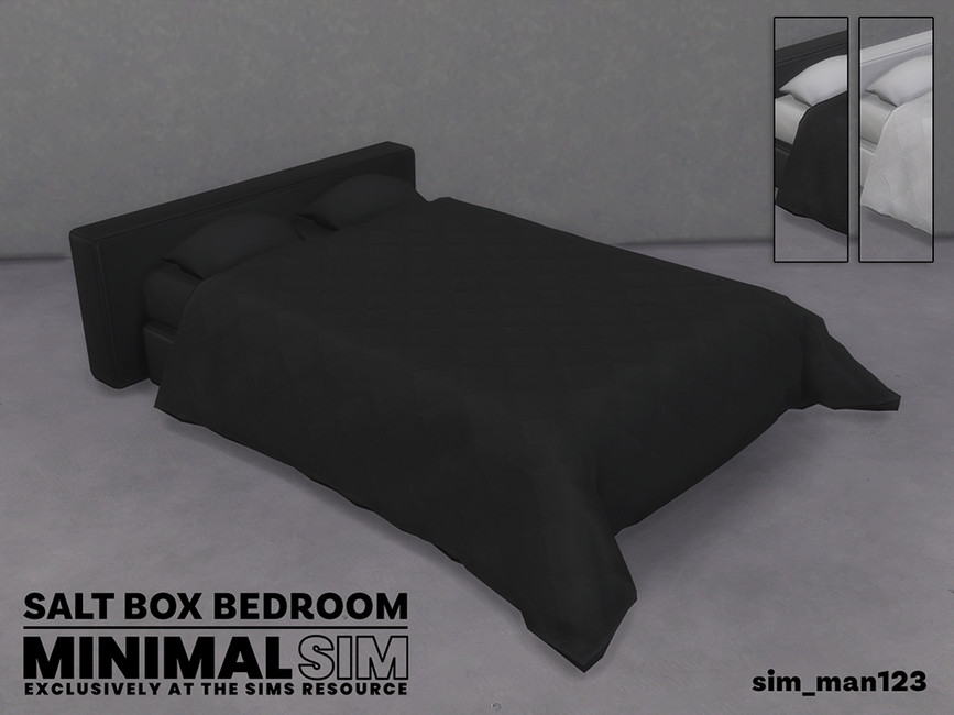 The Sims Resource Salt Box Double Bed