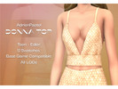 Sims 4 — Donna Top by AdrienPastel — Sparkly and fabulous disco vibes top for your female sims. + Maxis Match + Base Game