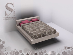 Sims 3 — Petala Double Bed by SIMcredible! — SIMcredibledesigns.com