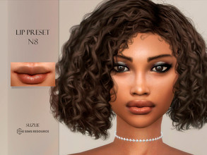 Sims 4 — Lip Preset N8 by Suzue — -New Preset (Suzue) -For Female and Male (Teen to Elder)
