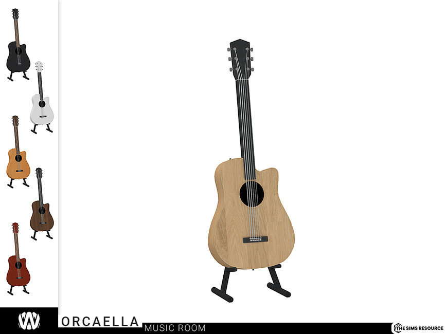 The Sims Resource Orcaella Acoustic Guitar