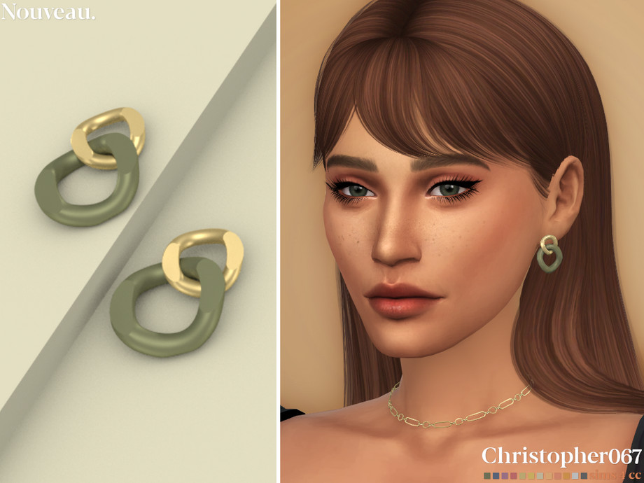 The Sims Resource Nouveau Earrings