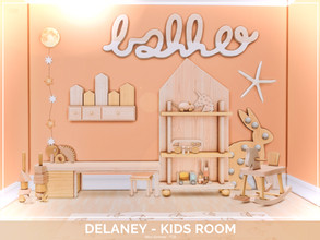 Sims 4 — Delaney Kids room - TSR only CC by Mini_Simmer — Room type: Kids room Size: 5x3 Price: $4,571 Wall Height: Short