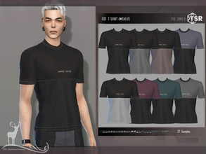 Sims 4 — T-SHIRT AMSALUS by DanSimsFantasy — Men's shirt in cotton material for sports outfits or daily use. Samples: 27