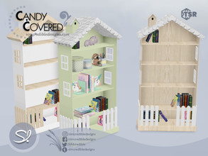 Sims 4 — Candy Covered Bookshelf by SIMcredible! — by SIMcredibledesigns.com available exclusively at TSR 6 colors