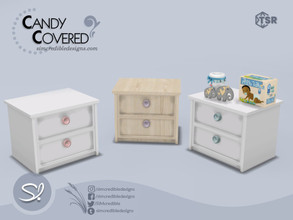 Sims 4 — Candy Covered End Table by SIMcredible! — by SIMcredibledesigns.com available exclusively at TSR 2 colors +