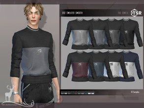 Sims 4 — SWEATER  SMOOTH by DanSimsFantasy — Men's sweater in cotton material samples: 10 location: top